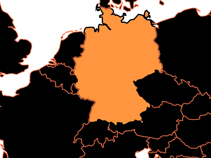 Mapa de Alemania