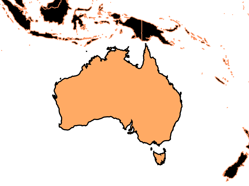 Mapa de Australia
