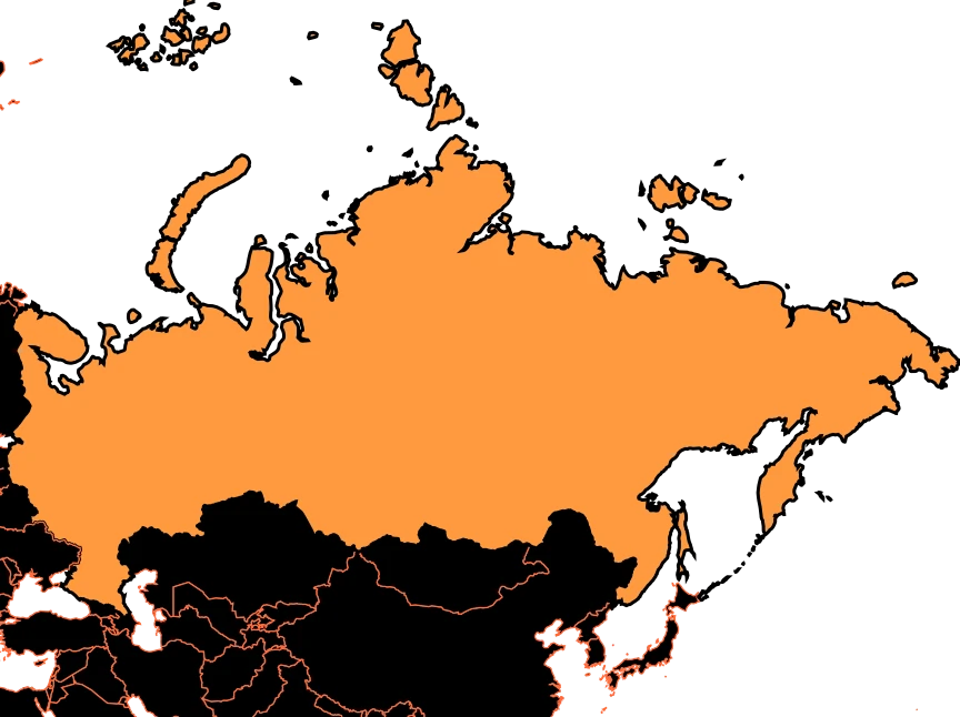 Mapa de Rusia